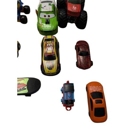 Mixed Lot of 12 Toy Vehicles Hot Wheels Disney Pixar Cars & More - Picture 3 of 11